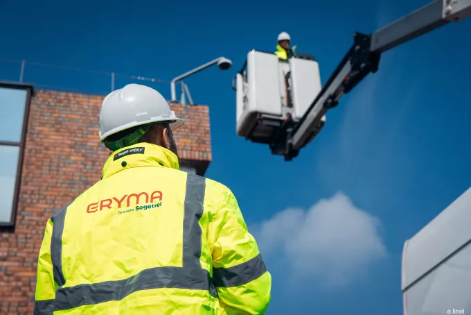 Intervention de maintenance d'un technicien Eryma